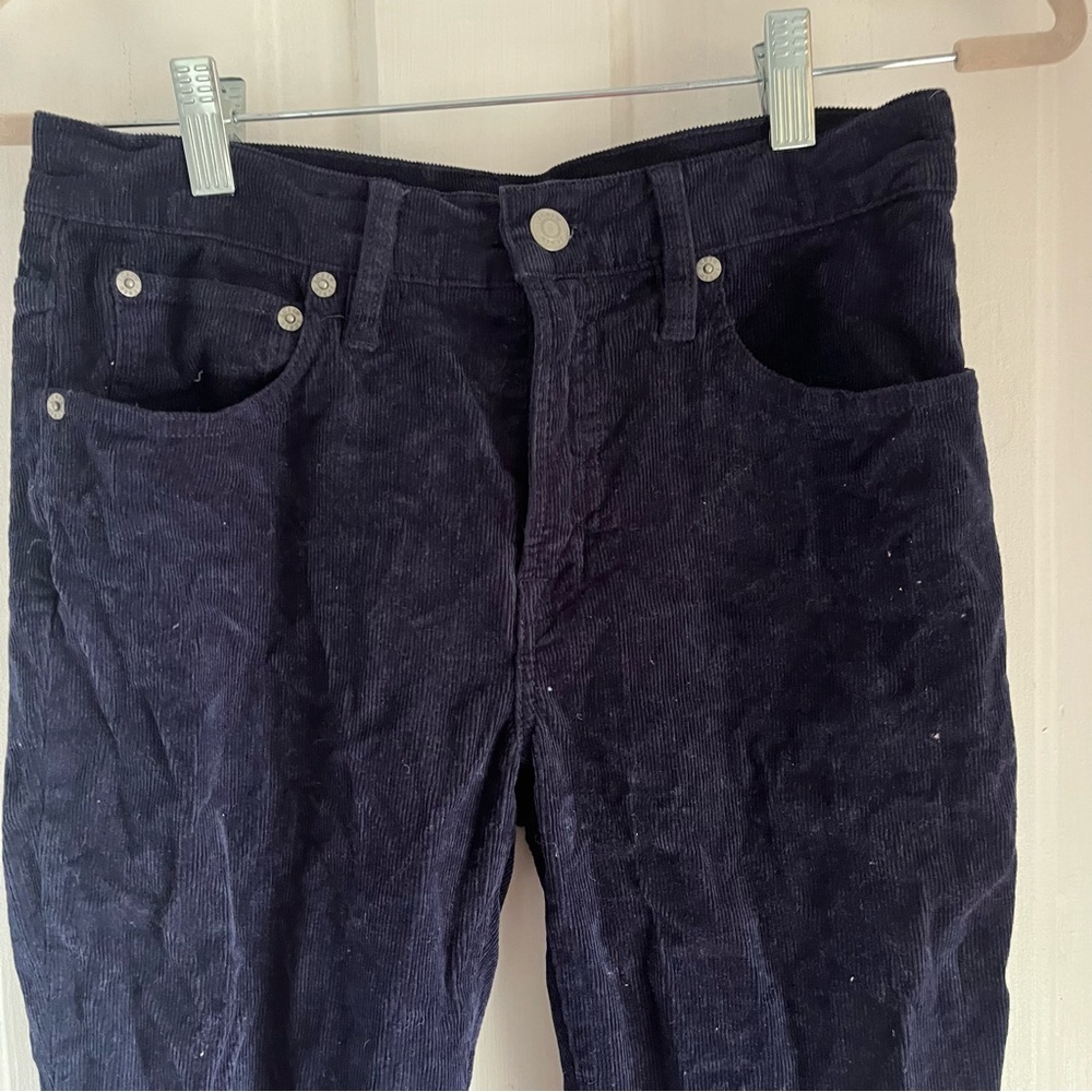 J Crew skinny Corduroy jeans Navy Blue 27 petite - Picture 3 of 6